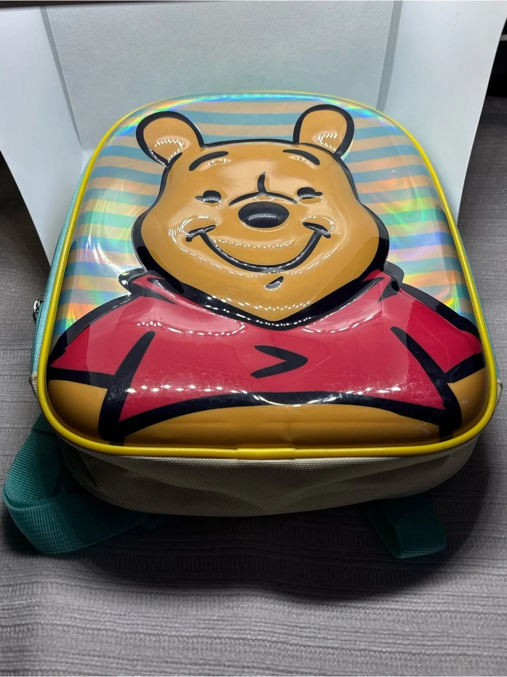 Disney ‘Winnie the Pooh’ Harness Mini Toy Backpack Small Striped Holographic Kid